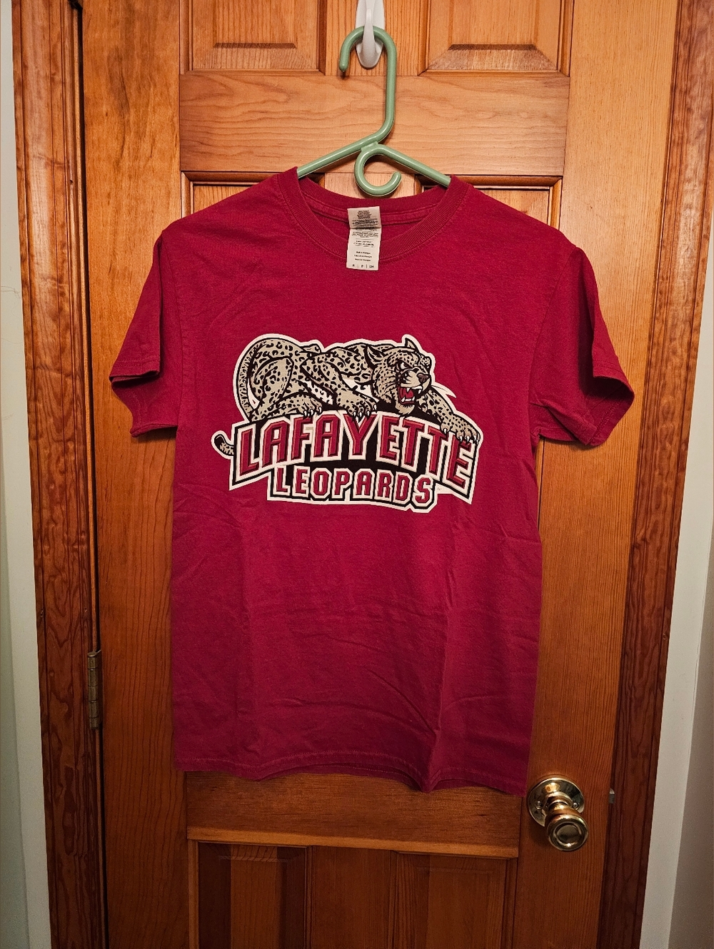 Womens Maroon Lafayette Leopards Short Sleeve Tee